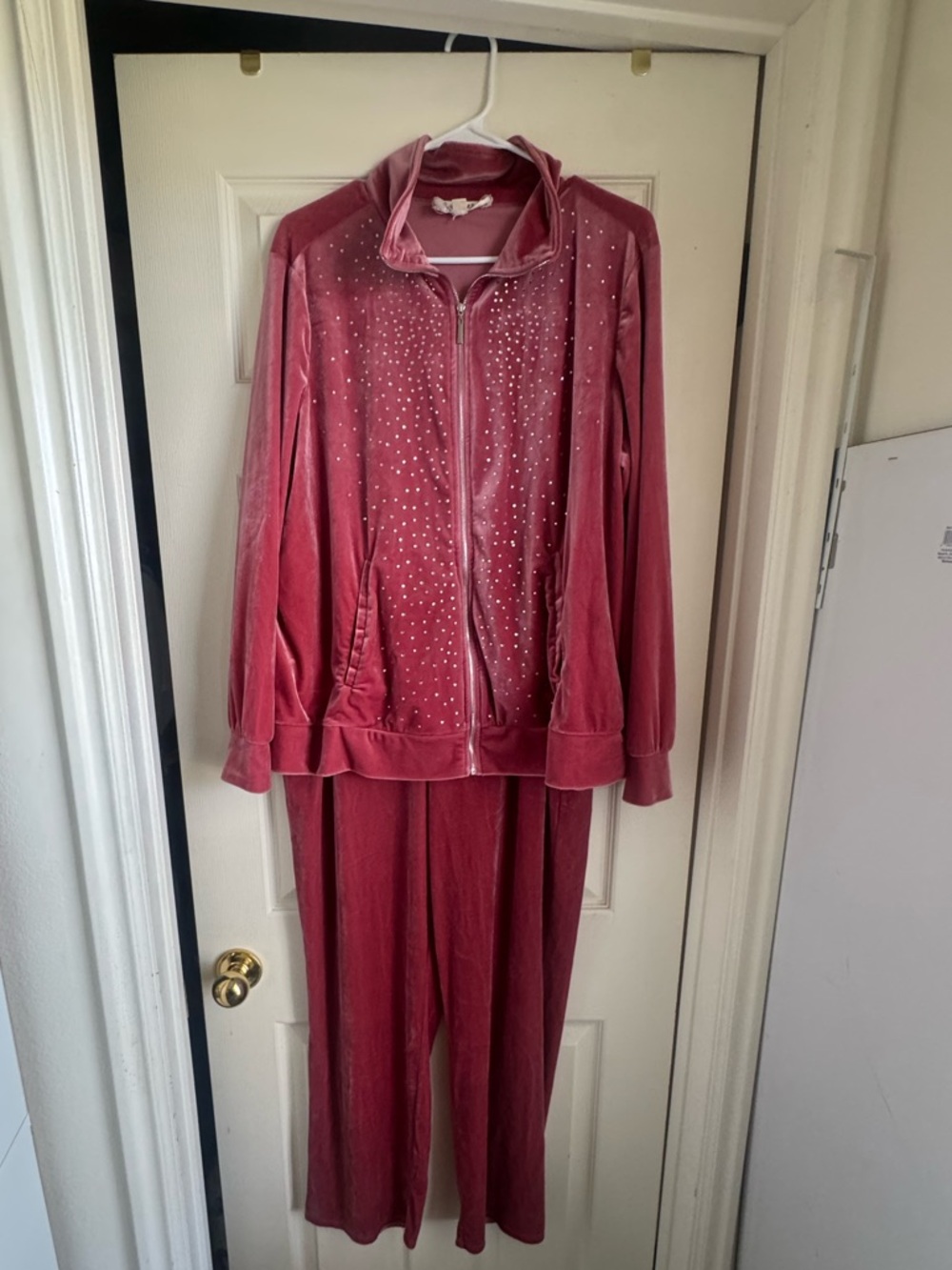 Y2K Inspired Velour Indigo Rose Tracksuit